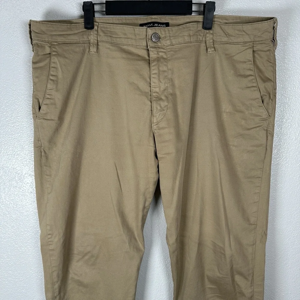Mavi Jeans Mens 40x32 Tan Edward Slim Straight Leg Chinos Pants‎ Stretch Preppy